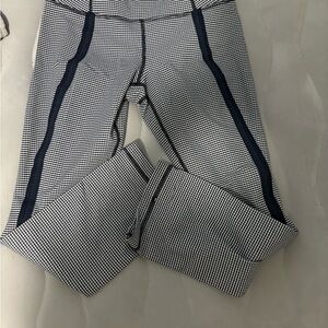 lululemon athletica Black and White Checkered Capris